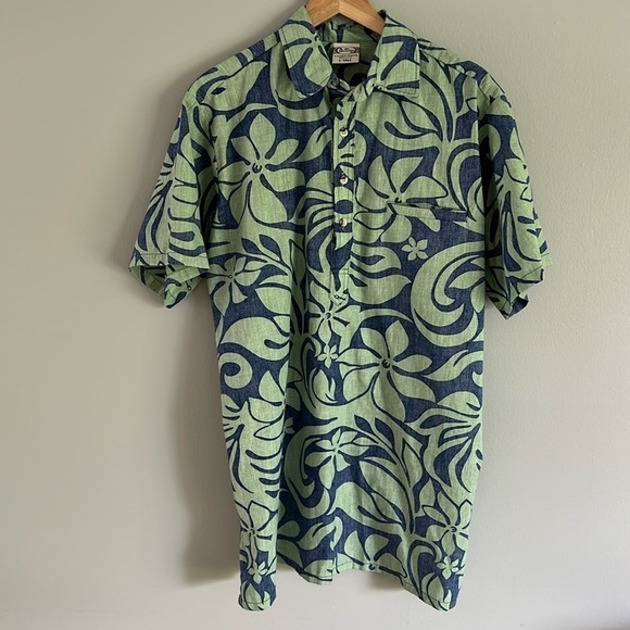 Go Barefoot Men’s Traditional Hawaiian Shirt Big And Tall - Large Tall - Picture 1 of 8